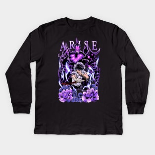 ARISE Shadow Monarch Kids Long Sleeve T-Shirt